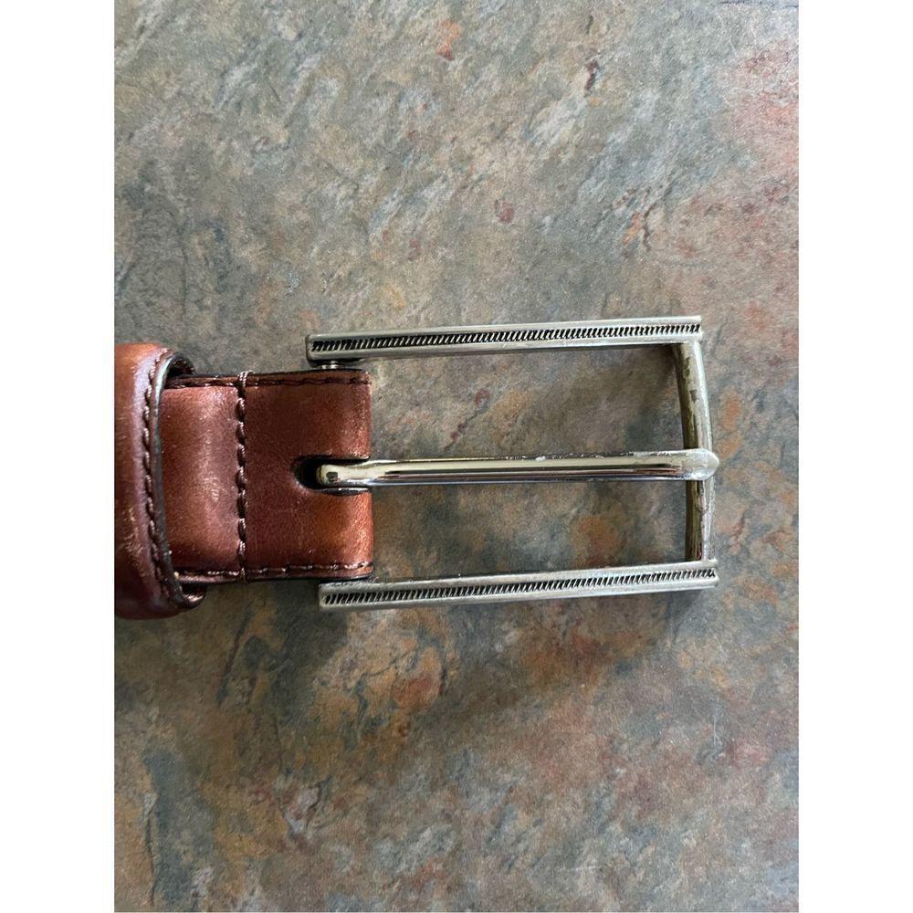 Trafalgar Brown Leather Braid Belt size 44